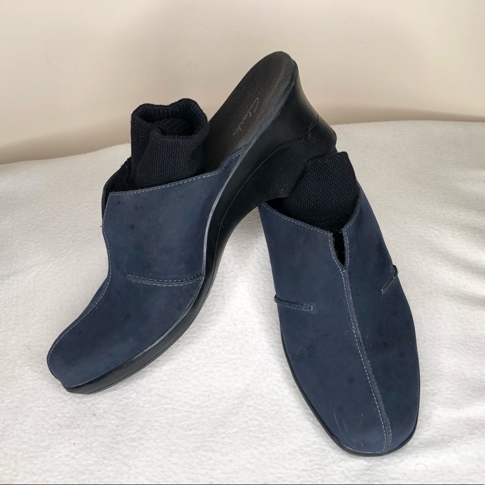 Clarks Suede Clogs